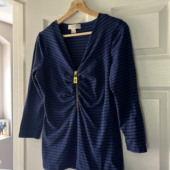 Michael by Michael Kors stripped zip top - Picture 5 of 7